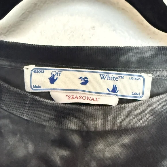 Off-White Men's Arrow Tie Dye Sim-Fit T-Shirt Medium - Picture 6 of 12